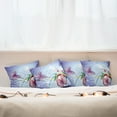 thumbnail image 4 of Ambesonne Floral Throw Pillow Cover 4 Pack, Fantasy Colorful, 24", Multicolor, 4 of 5