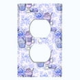 thumbnail image 2 of Metal Light Switch Wall Plate Outlet Cover (Coffee Mocha Espresso Chocolate Shake Cupcake Macaron Flower Bouquet Blue Bow - Single Duplex), 2 of 2