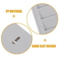thumbnail image 2 of Soporte de pared para tarjetas de control horario, tarjetero retráctil para oficina, 2 of 7