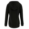 thumbnail image 4 of Womens Sweatshirts Hoodie Sweatshirts Quarter Zip Tactical Plain Sports Outdoor Daily Streetwear Cool Casual Spring Fall Clothing,Tops for Women Black, 4 of 4