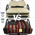 thumbnail image 6 of COEQINE Golf Cart Seat Covers/Seat Towel Fit for EZGO Yamaha Club Car, Lightweight Seat Cushions Accessories Compact Bag-Style Folding, 51.2x30.3 Inch, Distressed American Flag, 6 of 8