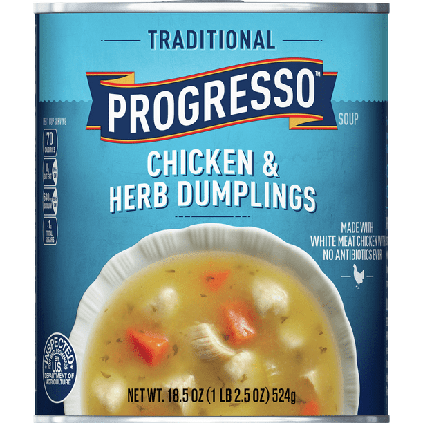 Progresso Traditional, Chicken Herb Dumpling Soup, 18.5 oz Walmart