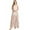 Sand, variant on Aakaa Womens Formal Floral Halter Chiffon A-Line Maxi Dress (Small, Sand)