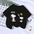 thumbnail image 3 of Camiseta de verano 2024 de Snoopy, camiseta de algodón para niño y niña, camiseta de Charlie Brown y Peanuts, camisetas de manga corta con dibujos animados para niños y niñas, 3 of 5