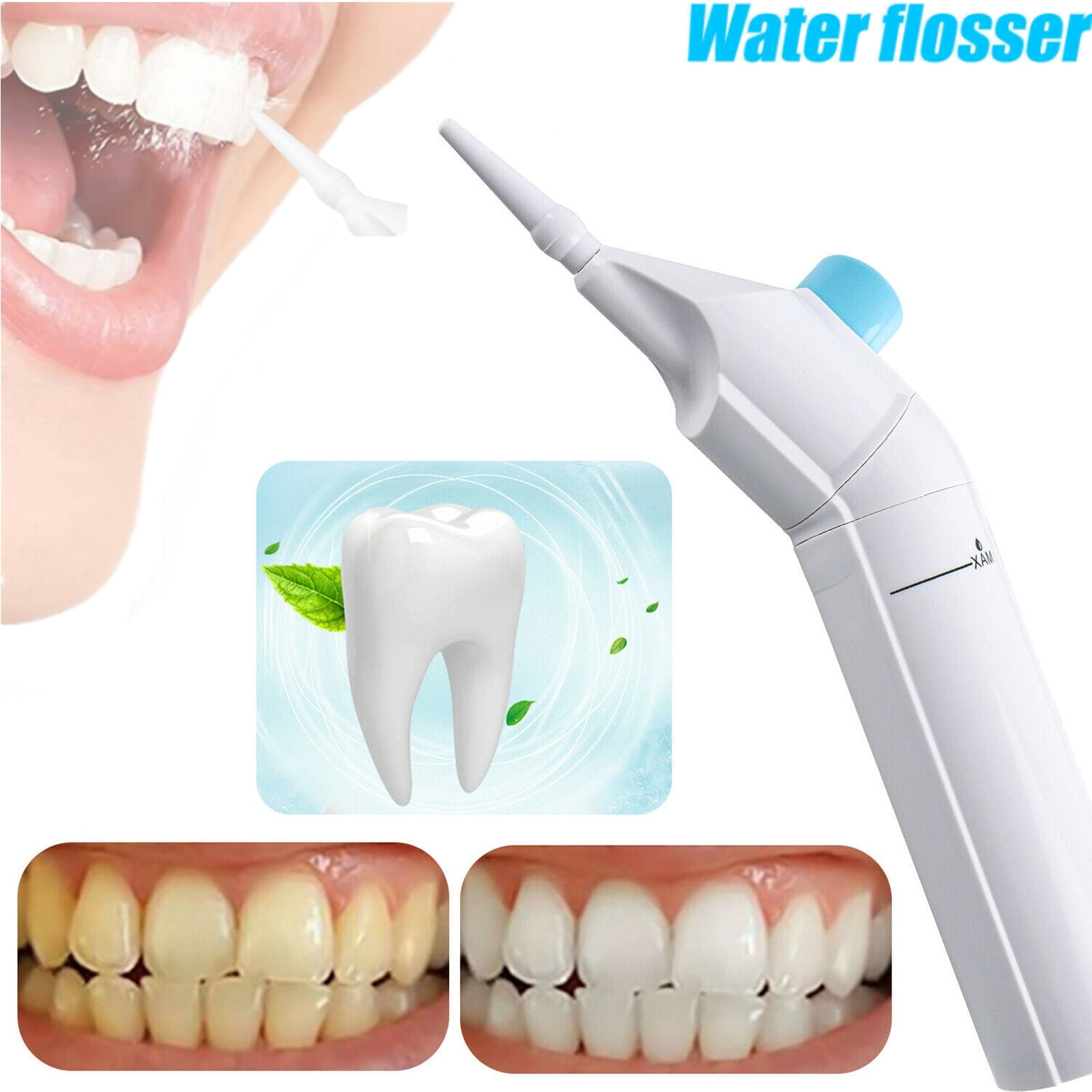 Dazone 1 Pack Dental Water Flosser Teeth Cleaner, Portable Oral