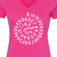 thumbnail image 4 of Inktastic Pi Day Pi Numerals in Spiral Women's V-Neck T-Shirt, 4 of 5
