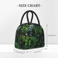 thumbnail image 2 of Vsdgher Lush Foliage Green Plant Print Insulated Lunch Bag Simple Bento Cooler Bag Lunch Tote Bag , Suitable for picnics, school, work, 2 of 6