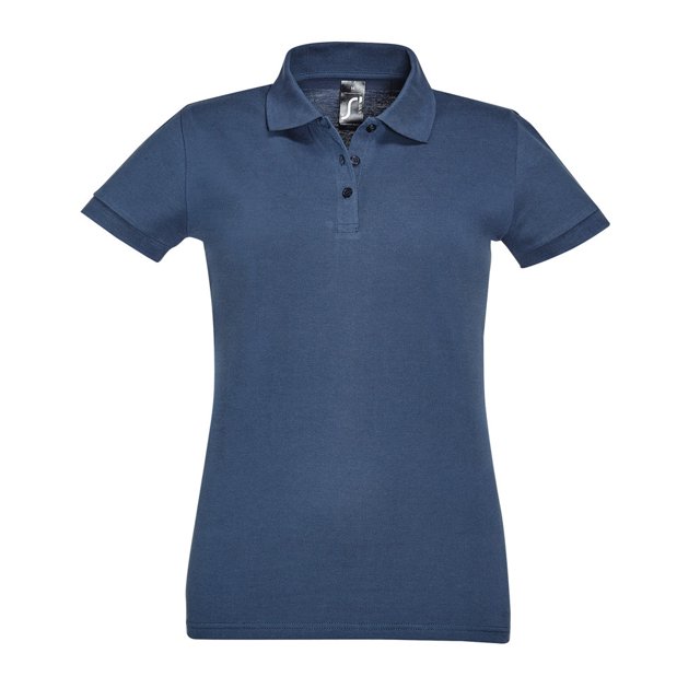 SOLS - Polo de manga corta para mujer (Vaquero)