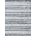thumbnail image 1 of Bashian L123-CLOGY-2.6X10-BN1 Bashian Terrain Collection Striped Contemporary Wool & Viscose Hand Loomed Area Rug, Cloud & Grey - 2 ft. 6 in. x 10 ft., 1 of 1