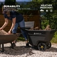 thumbnail image 4 of Gorilla Carts 5 Cu. ft. Poly Garden Cart, 300 lbs. Capacity, 9 in. Maintenance-Free Wheels, Push/Pull Design, 4 of 12