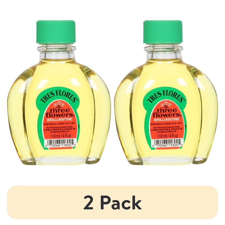 Three Flowers Brilliantine Styling Oil, 2 Pack, 4 fl oz Each photo 1