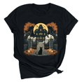 thumbnail image 3 of Frostluinai Women's Halloween Print Shirts Daily Walking Casual Shirt Crew Neck Short Sleeve Holiday Party Graphic Tees S-XXXL, 3 of 7