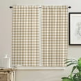 thumbnail image 3 of Lattice Simple Plaid Curtains for Living Room Bedroom Curtains Kitchen Curtains for the Kids Room Window Treatments Drapes, 3 of 5