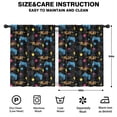 thumbnail image 2 of Blackout Kids Curtains,Game Controller Black Pattern Children's Insulated Curtains Set Of 2,Bedroom Essentials,Toddler Room Decor 42"x54", 2 of 5