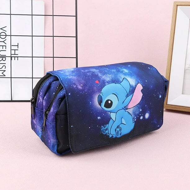 Estuche de lápices de Lilo y Stitch para niños, bolsa de borrador de lápiz, útiles escolares para estudiantes Kawaii, regalos para niños, juguetes, 1 unidad