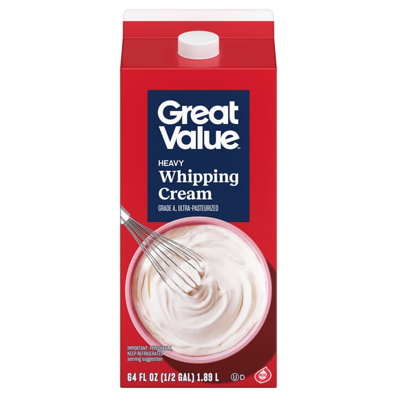 Great Value Heavy Whipping Cream, 64 fl oz
