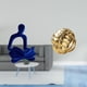 thumbnail image 2 of Figura de pensador abstracto,Estatua de pensador abstracto,decoración para el hogar,Figura humana decorativa para oficina,coleccionable,Figura de cerámica,Figura de cerámica con forma de, 2 of 8
