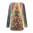 thumbnail image 5 of Aoochasliy Pullover for Women Clothes Christmas Women Sweatshirts Casual Round Neck Loose Blouses Printing Shirts, 5 of 5