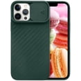 thumbnail image 3 of Compatible with iPhone 13 Pro Max Case with Camera Cover, Cute Creative Design Slide Camera Lens Cover Protector Case Both Sides Non-Slip Bumper Protective Cover Case for Women Girls Men Green, 3 of 7