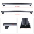 thumbnail image 5 of CCIYU 2Pcs Black Aluminum Roof Rack Cross Bar Car Top Luggage Carrier Rails Fit for Jeep Grand for Cherokee 2011-2021 Max Load up to 150LBS, 5 of 5