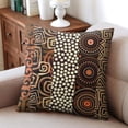 thumbnail image 2 of 16x16 Inch Boho Farmhouse Decorative Throw Pillow Covers, Throw Pillow Covers Set of 2, Geometric Patterns, Square Pillow Covers for Couch, Sofa, Bed, and Fall Home Decor, 2 of 7