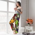 thumbnail image 4 of Uemuo Begetable Pattern Women's Wide Leg Palazzo Lounge Pants with Pockets Light Weight Loose Comfy Casual Pajama Pants-, 4 of 9