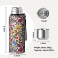 thumbnail image 7 of 20 Oz Pioneer Flower Coffee Tumbler Double Wall Insulated Stainless Steel Water Bottle | Metal Reusable Thermoses Flask with Cup Cap | Leak & Sweat Proof with Anti-Dust Lid, 7 of 7
