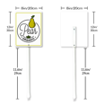 thumbnail image 2 of Eveokoki Fruit Signs For Garden With Stake Pear Yard Sign Vegetable Garden Label Stakes Plant Markers For Outdoor Plants Waterproof 8x12inch Nursery Garden Fruit Outdoor Sign, 2 of 6