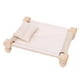thumbnail image 5 of Accesorios de fotografía para recién nacidos: cama de madera para posar fotos de recién nacidos para niños y niñas. beige, 5 of 9