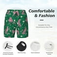 thumbnail image 3 of Balery Tropical Leopard Mens Swim Trunks Swim Shorts for Men Quick Dry Inseam Beach Shorts with Compression Liner Pocket-, 3 of 9