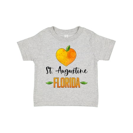 

Inktastic St. Augustine Florida Orange in Heart Gift Toddler Boy or Toddler Girl T-Shirt