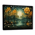 thumbnail image 2 of Designart "Yellow Green Plants captivate Forest IV" Plants Floater Framed Wall Art Print, 2 of 7