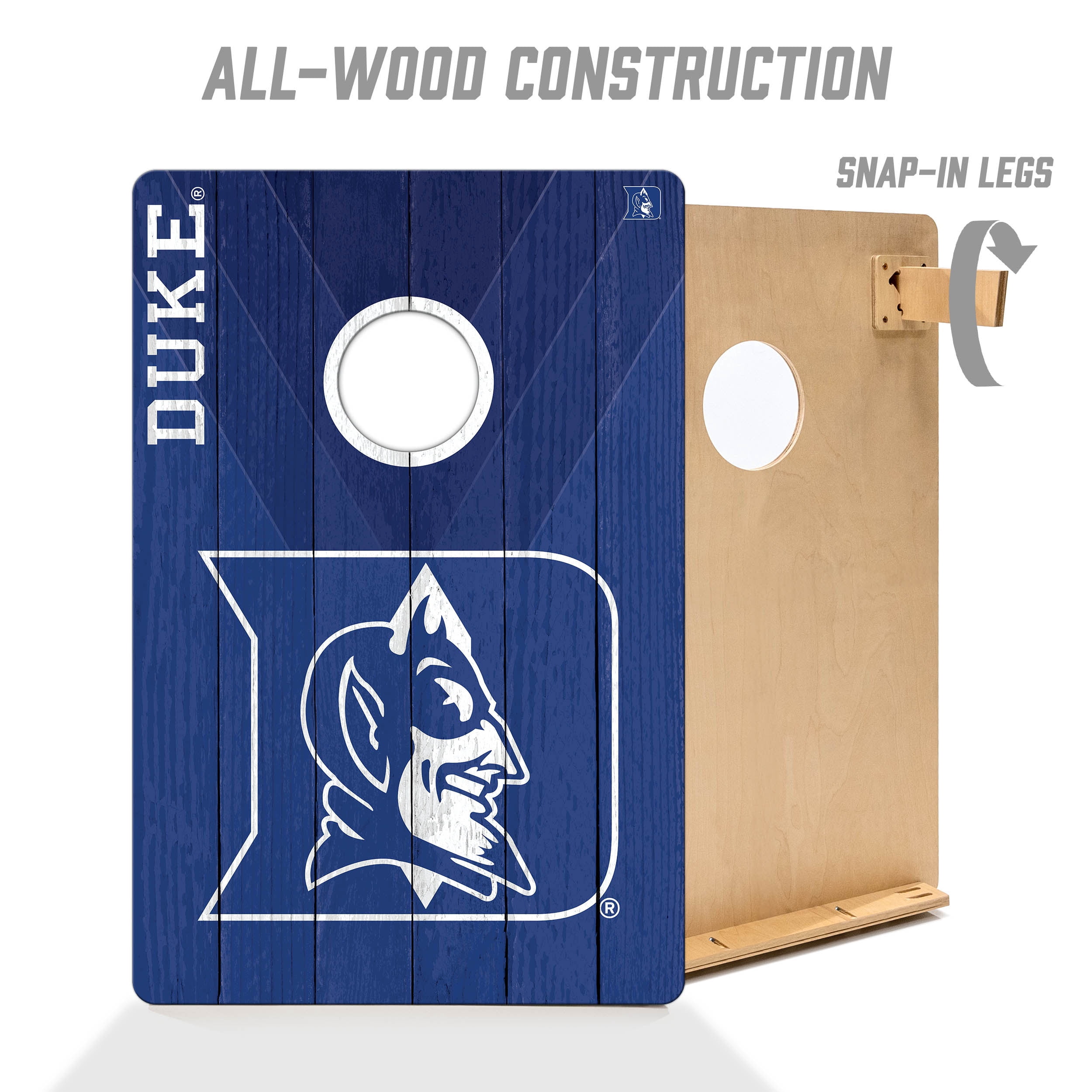 YouTheFan NCAA Duke Blue Devils 2' x 3' Cornhole Game No Bags