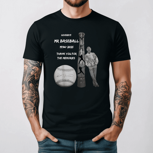 Bob Uecker Mr T-Shirt Unisexe Légende du Baseball Rangée avant Fierté des Diffuseurs V80253, jusqu'à la Taille 3TG.