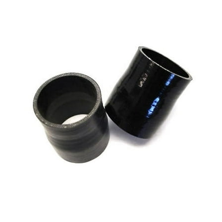 two Silicone reducer hose 2.5"-2.25" straight 2 1/2 to 2 1/4 COUPLER black