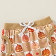 thumbnail image 6 of Younger Tree Baby Halloween Clothes Outfits Toddler Boy Girl Cute Pumpkin Crew Neck Long Sleeve Sweatshirt Tops Pants Set for 18-24 Months, 6 of 7