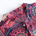thumbnail image 5 of Mens Hawaiian Shirt Short Sleeve Button Down Tropical Shirts Casual Floral Summer Beach Shirt, 5 of 7