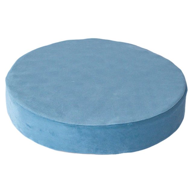 Inteprter Cojín Tatami Futon - Confort de látex natural Fundas de algodón desmontables Tejido preciso Simple y a la moda Conjuntos de muebles de dormitorio Terciopelo azul)