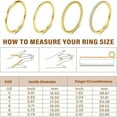 thumbnail image 2 of APIPEE 14K Gold Filled 1.3Mm Thin Stackable Rings For Women - Minimalist Non Tarnish Half Cubic Zirconia Band Rings - Dainty Trendy Statement Stacking Rings Set Size 5-10, 2 of 10