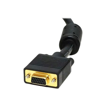 UPC: 0844660028970 | Monoprice Monitor Cable – 3 Feet – Black | Super VGA Male to Female with Ferrites Gold Plated