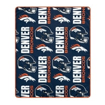 Pegasus Denver Broncos 50" x 60" Homefield Stacked Logos Ultra Soft Blanket