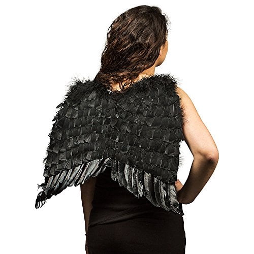 Black Economy Feather Wings 22 X 21