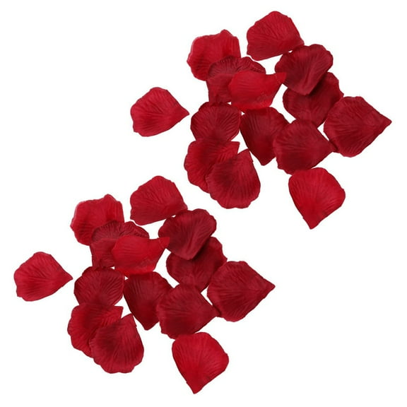600Pcs Fabric Rose Petals Flower Favors for Wedding Party Decoration Red