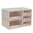 thumbnail image 2 of EIMELI 5Pcs/Set Mini Storage Box Unique Portable Plastic Miniature Drawer Clothing Storage Holder for 1/6 Doll House White, 2 of 13