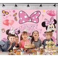 thumbnail image 4 of Happy Birthday Mickey Anime Cartoon Theme Backdrops Banner Birthday Party Decor Supplies,5.9x3.6ft, 4 of 4