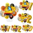 thumbnail image 2 of Globo de vehículo de cartón para construcción de niños, globo de excavadora, montacargas, grúa, decoración de fiesta de cumpleaños, suministro de regalos, 10 piezas por juego, 2 of 5