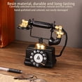 thumbnail image 3 of Naiovety Modelo de teléfono vintage de resina, decoración del hogar, cabina telefónica montada en la pared, accesorios retro, decoración Decoración del hogar rojo, 3 of 6