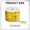 thumbnail image 2 of 100 Yards Holographic Metal Twist Ties Gold Plastic Wire Twist Ties Wrapping Ribbon Decoration Supplies, 2 of 9