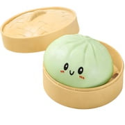 Giant Dumpling Squish-y, 3.9 Inch Jumbo Dumpling Stress Ball, Dumplings Squish-y Large Anxiety Relief Fidget Toy, Soft Squeeze Decompression Dough, Sensory Toys for Autism