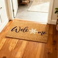 thumbnail image 2 of Winter Doormat for Indoor and Outdoor Use, 24x16 Inch Front Door Welcome Mat with Non-Slip Backing, Washable Snowflake Design for Christmas, 2 of 5